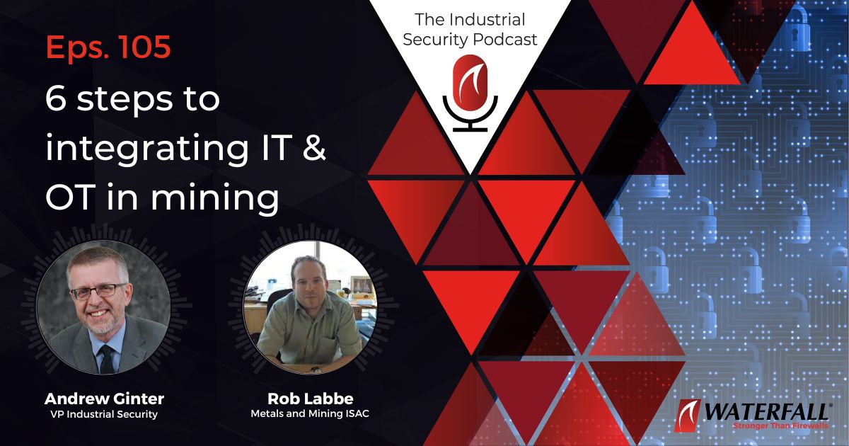 Cover for podcast 6 Steps for securing OT in mining