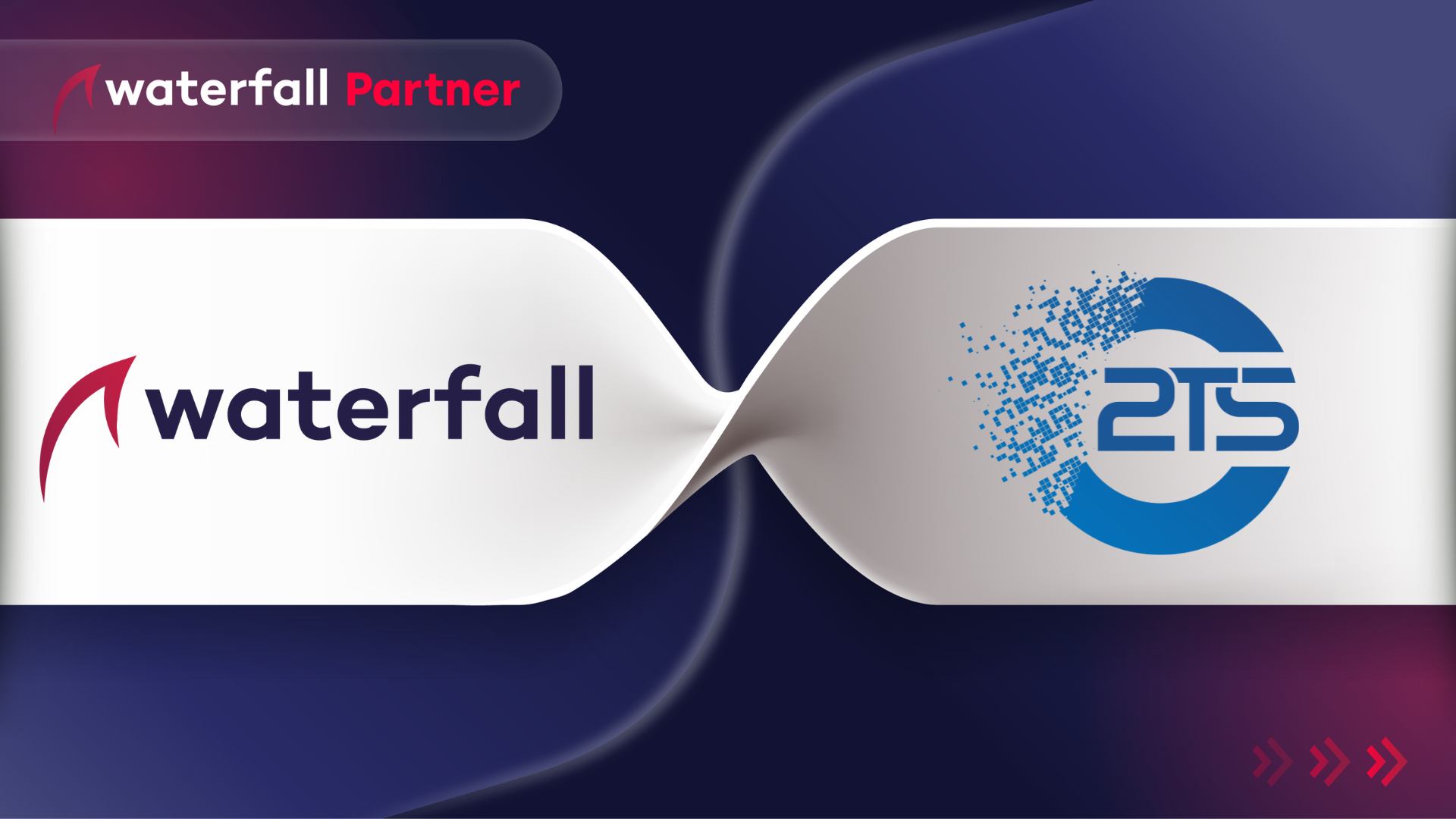 Waterfall Security and 2TS PR banner