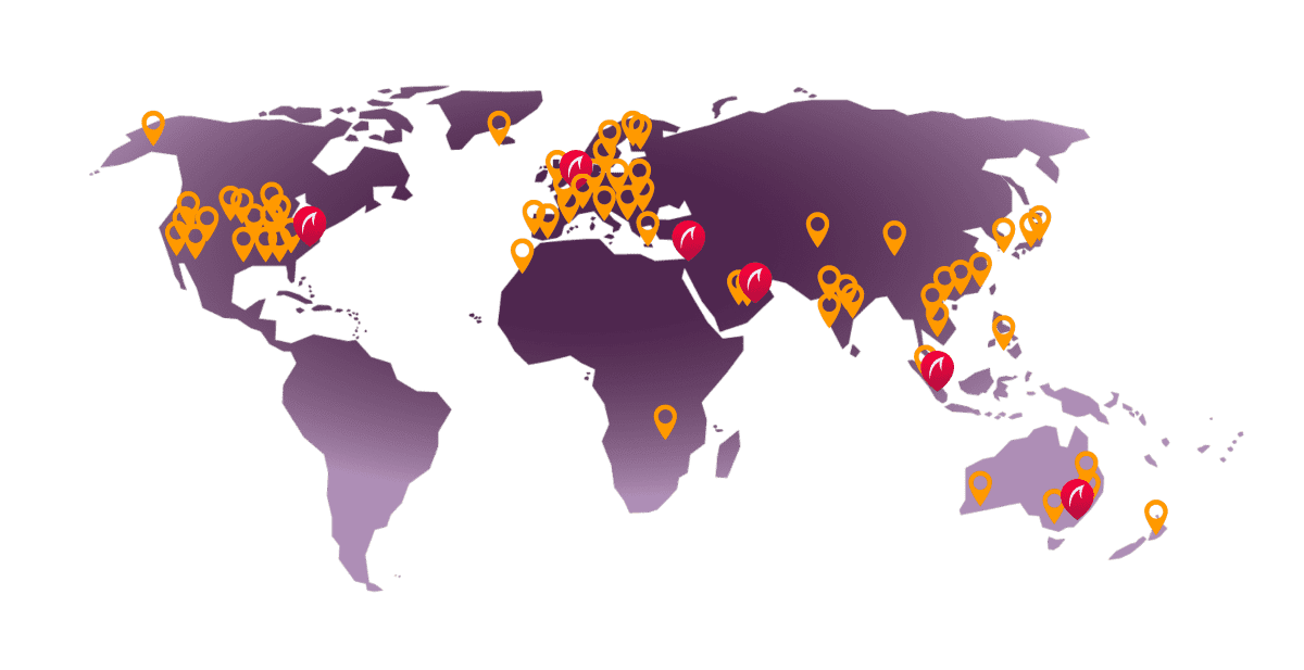 Waterfall Security global map