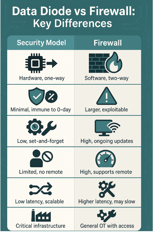 data diode vs firewall